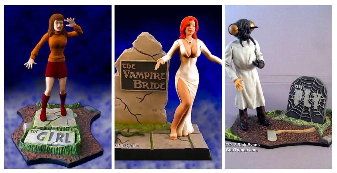 Graveyard Scenes - The Girl, The Vampire Bride, The Fly